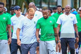 Rohr DENIES Reports Of Rift With Key Super Eagles Midfielder Eddy Onazi